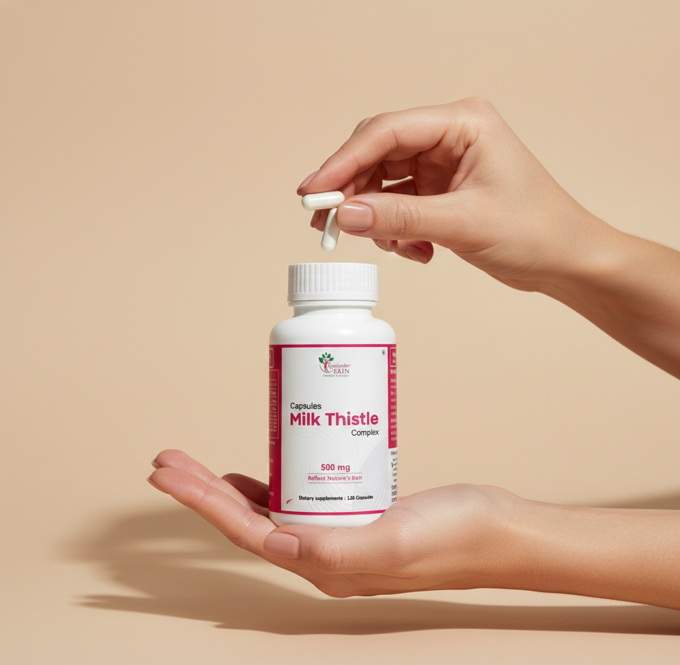 Milk Thistle 500mg Capsules | Liver Detox & Antioxidant Support