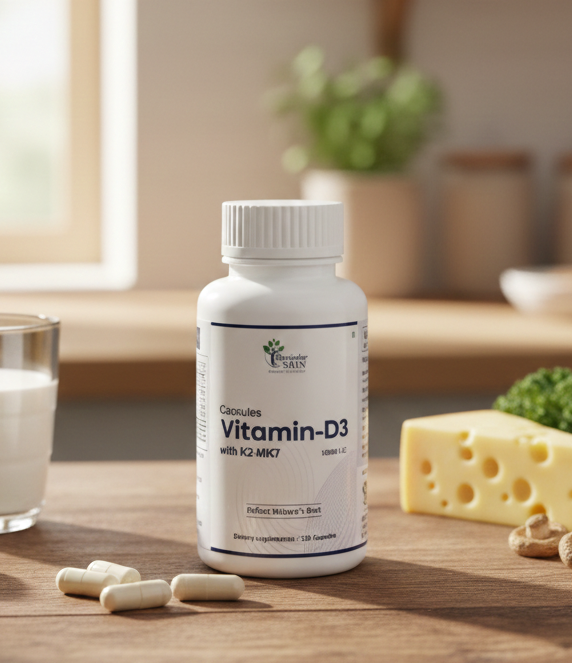 Vitamin D3 with K2 MK7 | Bone Strength & Immune Support