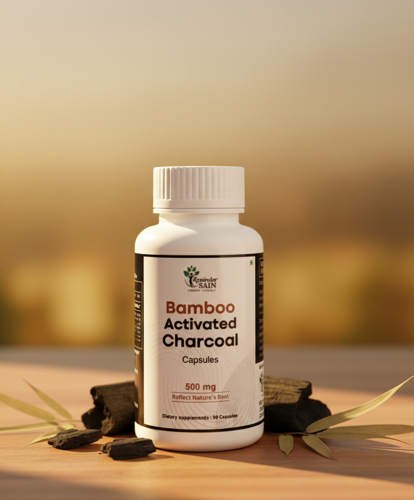 Activated Bamboo Charcoal Detox Capsules | Gut Cleanse & Bloating Support