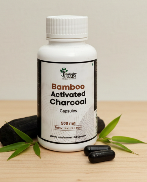 Activated Bamboo Charcoal Detox Capsules | Gut Cleanse & Bloating Support